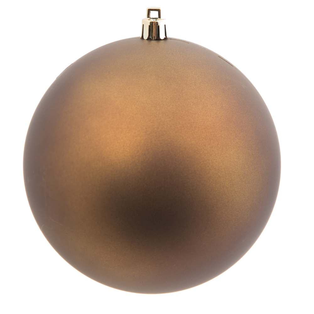 4.75 Inch Olive Matte Round Shatterproof UV Christmas Ball Ornament 4 per Set