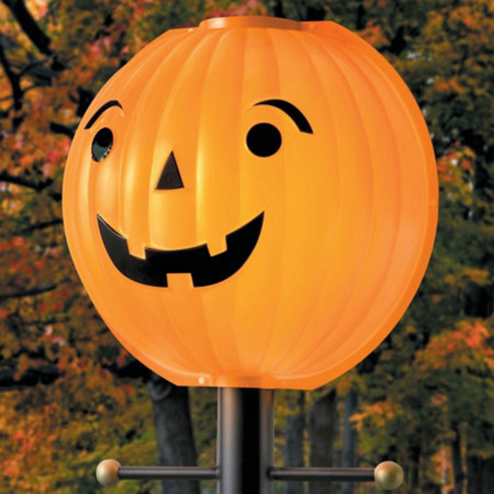 Pumpkin LampLighter Lamp Post Light Cover Outdoor Halloween Decoration