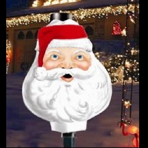 Santa LampLighter Lamp Post Light Cover Outdoor Christmas Decoration