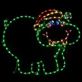 
Christmas Hippopotamus LED Lighted Outdoor Christmas Decoration