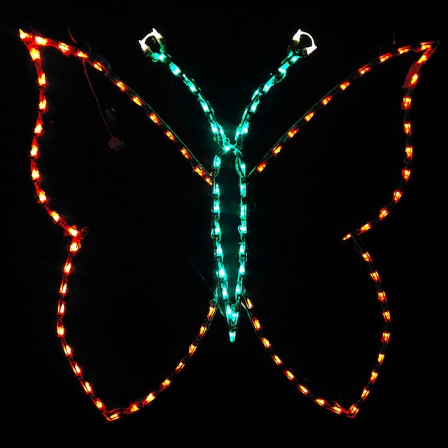 Butterfly Outline - Hanging LED Lighted Outdoor Spring Decoration