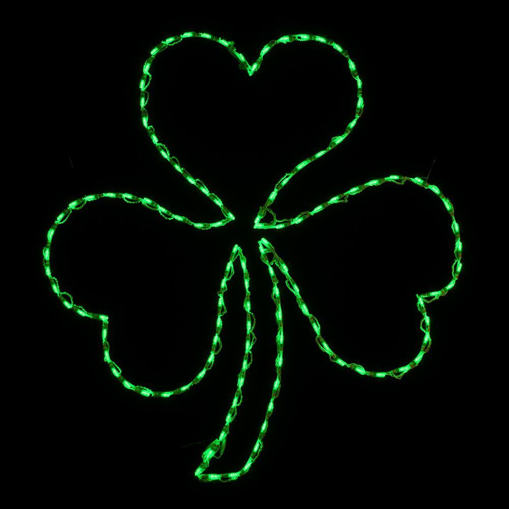 Shamrock Large LED Lighted Outdoor Saint Patricks Day Decoration