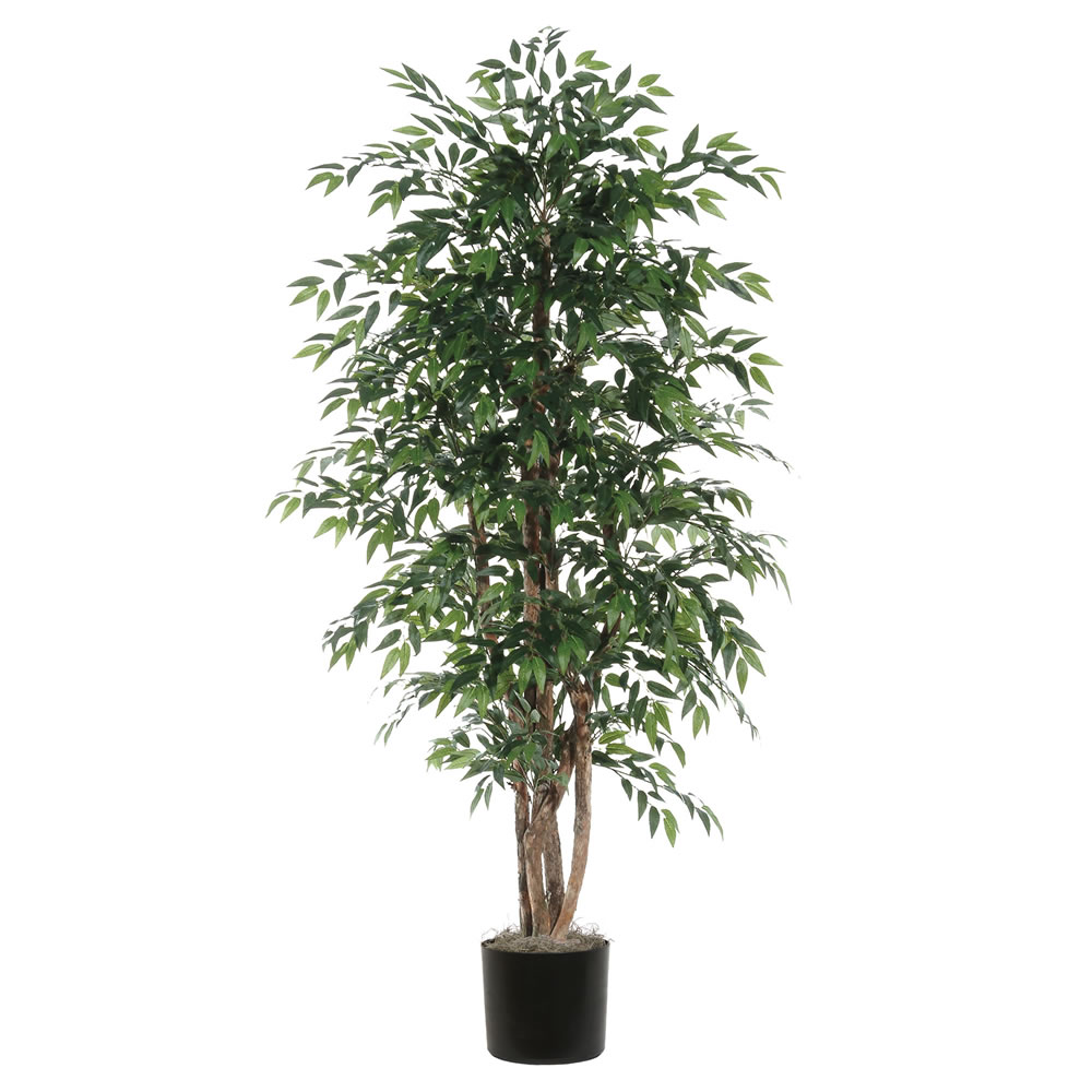 6 Foot Green Smilax Executive Style Artificial Potted Floor Plant