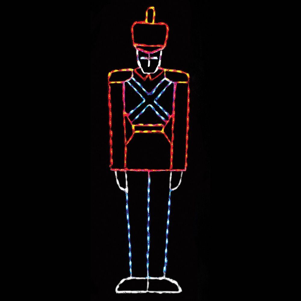 Toy Soldier Large LED Large LED Lighted Christmas Outdoor Decoration Set Of 2