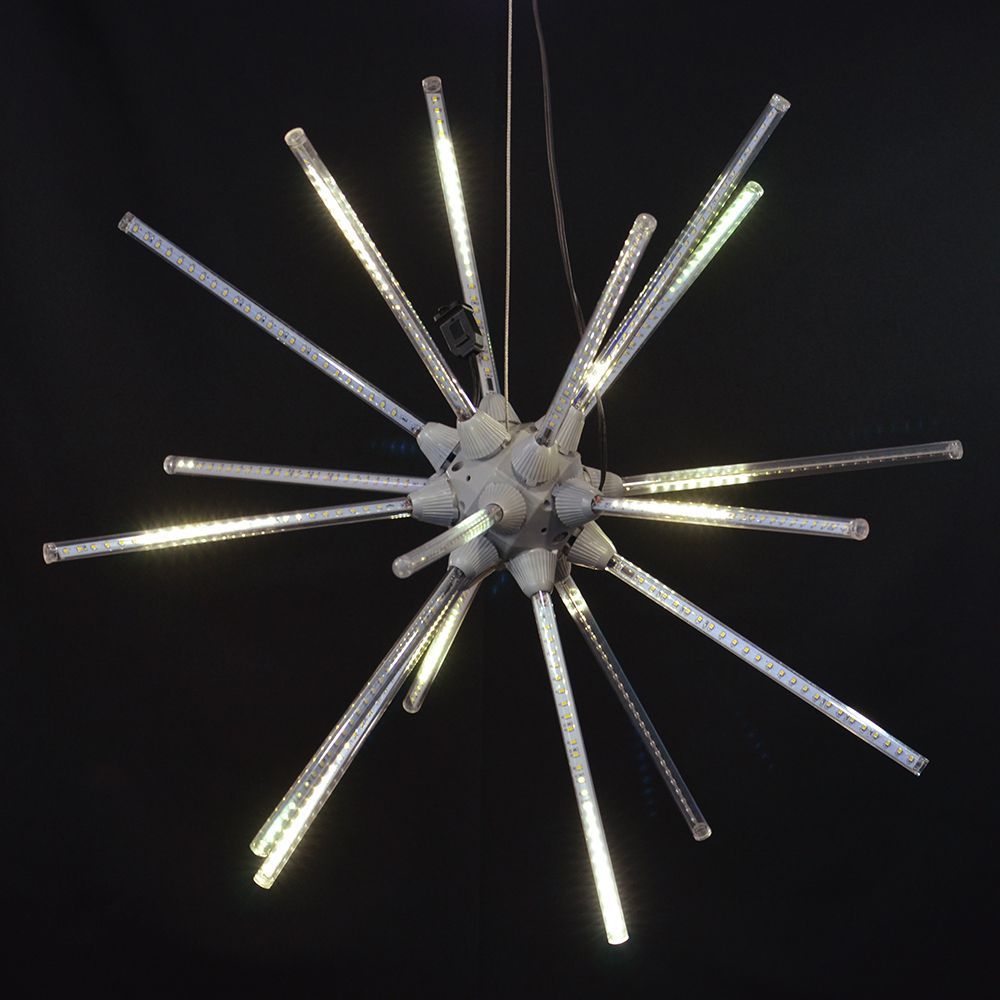 24 Inch Animated Starburst Warm White LED Lighted Outdoor Christmas Decoration