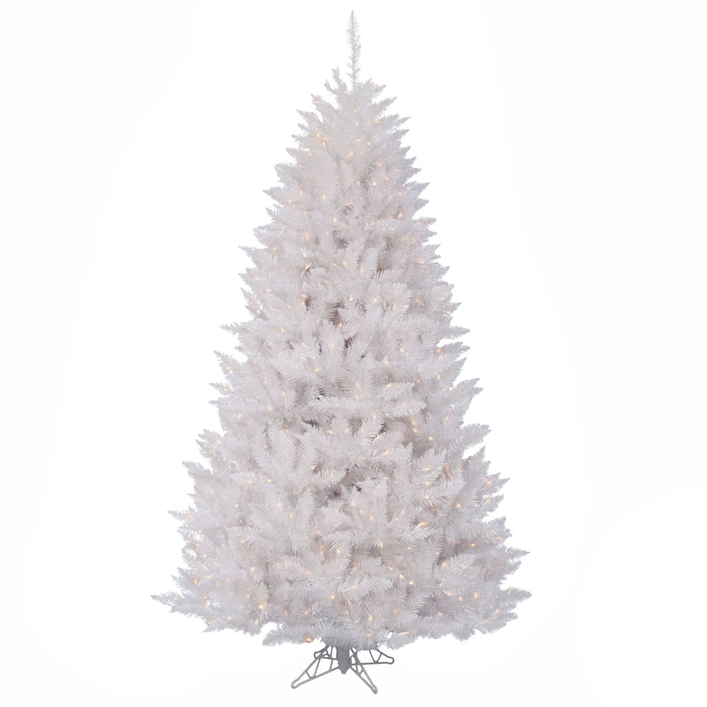 14 Foot Sparkle White Spruce Artificial Christmas Tree 2000 DuraLit LED M5 Italian Warm White Mini Lights
