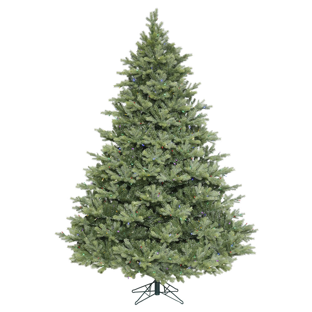 9 Foot Idaho Frasier Fir Artificial Christmas Tree 1550 LED M5 Italian Multi Color Mini Lights