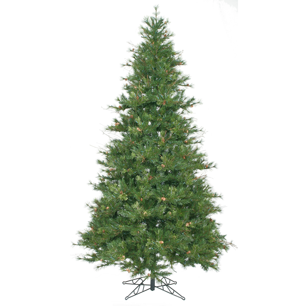 7.5 Foot Slim Mixed Country Pine Artificial Christmas Tree Unlit