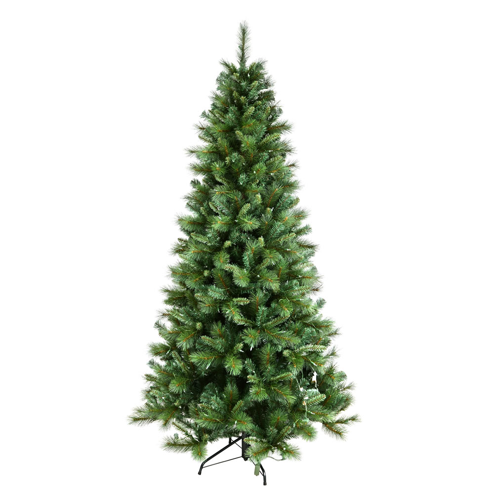 12 Foot Mixed Brussels Pine Slim Artificial Christmas Tree Unlit