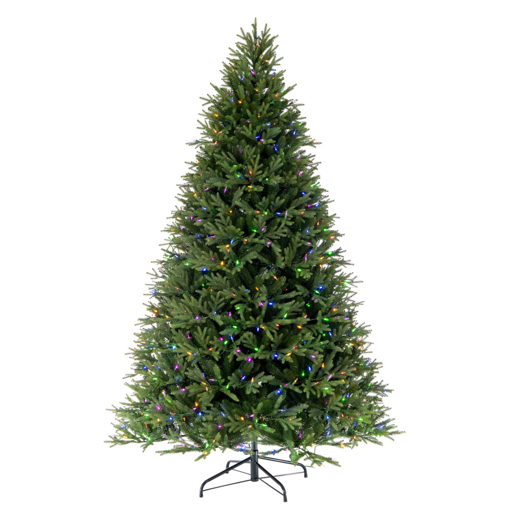 Christmastopia.com 9 Foot Tiffany Fraser Fir Artificial Christmas Tree DuraLit LED Multi - Color Coaxial Connect Mini Lights