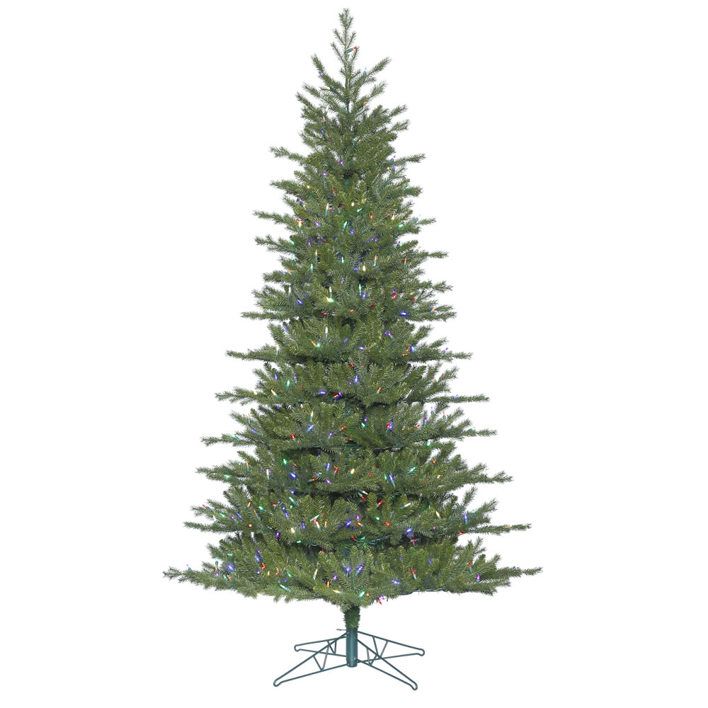 14 Foot Eastern Frasier Fir Artificial Christmas Tree - 2300 DuraLit LED Multi Color Italian Mini Lights