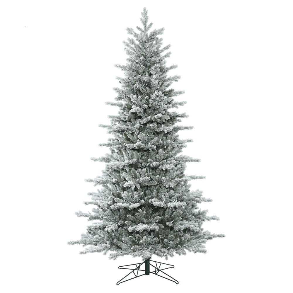 7.5 Foot Frosted Eastern Fraser Fir Artificial Christmas Tree Unlit