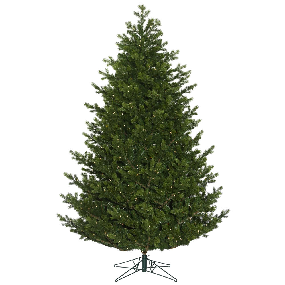 10 Foot Eagle Frasier Full Artificial Christmas Tree 1250 DuraLit LED M5 Italian Warm White Mini Lights