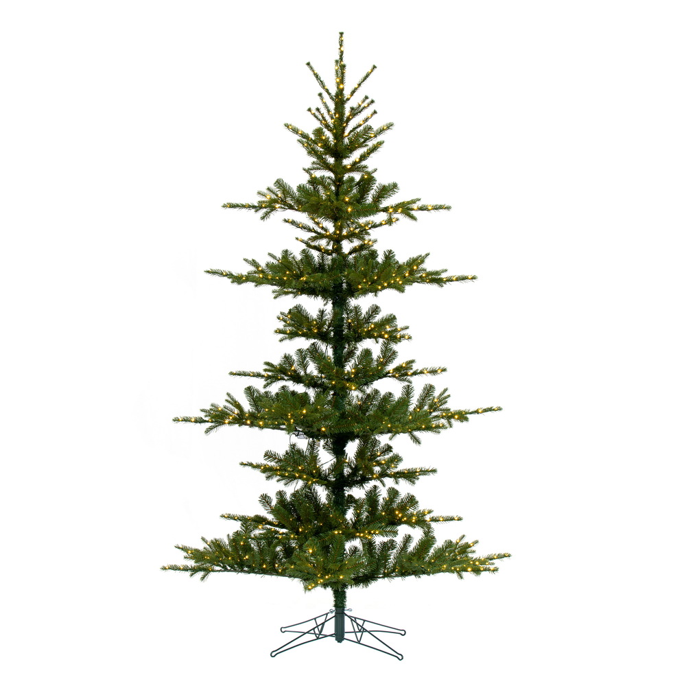 Christmastopia.com 7.5 Foot Yukon Display Artificial Christmas Tree 4MM LED Warm White Seed Lights