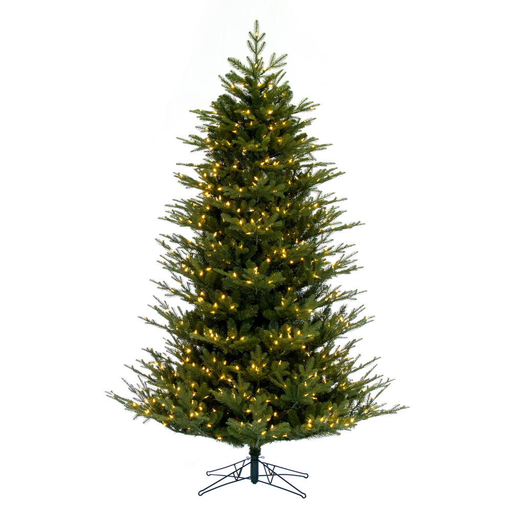 Christmastopia.com 9 Foot North Shore Fraser Fir Artificial Christmas Tree DuraLit LED Warm White Mini Lights