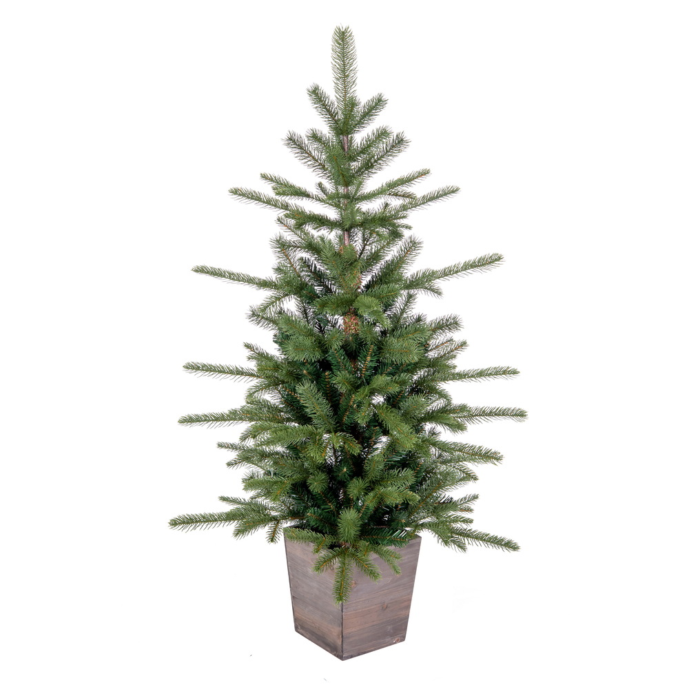 4 Foot Winston Spruce Artificial Potted Christmas Tree Unlit