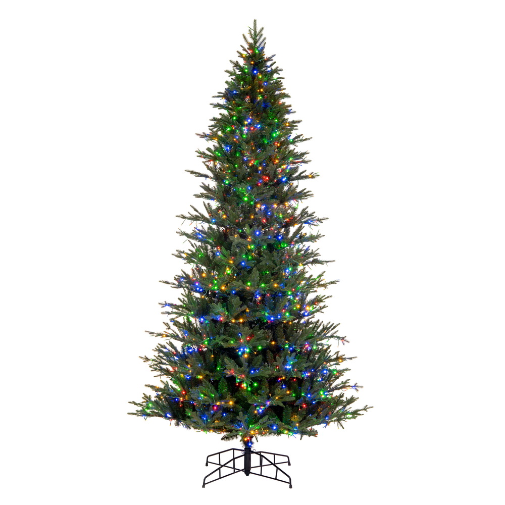9 Foot Kamas Fraser Fir Artificial Christmas Tree 3MM LED Multi-Colored Mini Lights