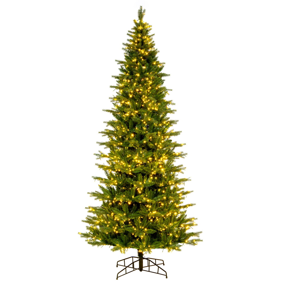 9 Foot Balsam Spruce Artificial Christmas Tree 3MM LED Multi-Colored Mini Lights
