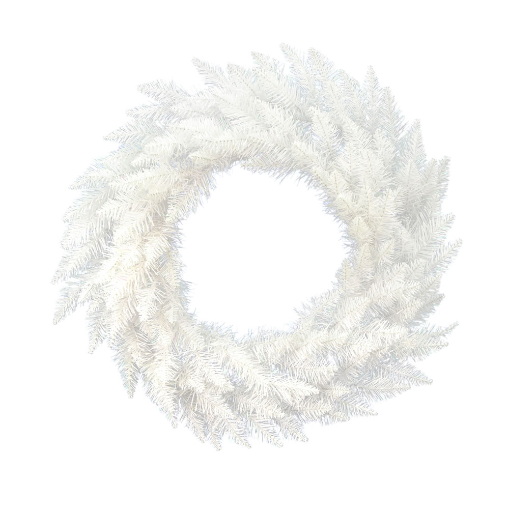 Christmastopia.com 6 Foot Sparkle White Spruce Artificial Christmas Wreath Unlit