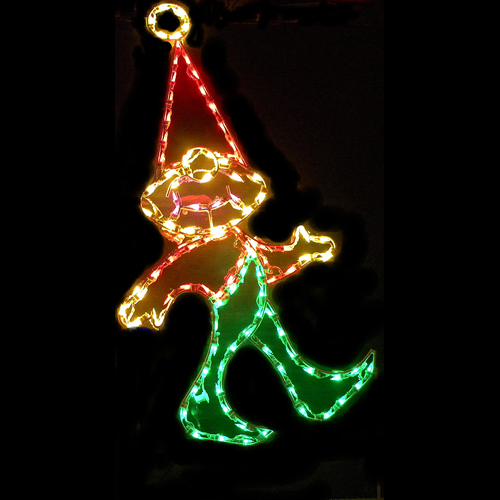 Elf LED Lighted Outdoor Christmas Decoration