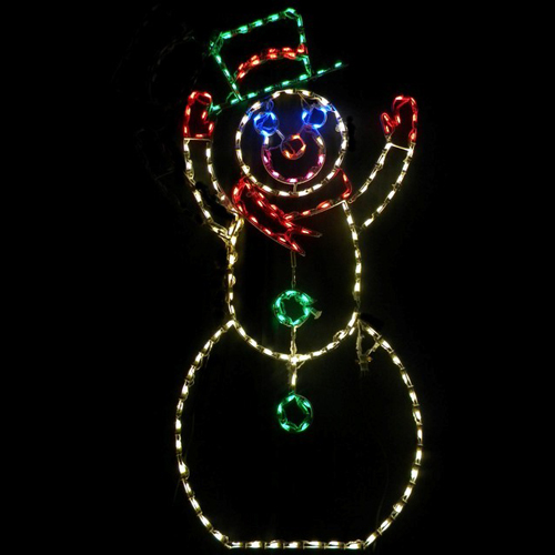 Snowman LED Lighted Outdoor Christmas Decoration