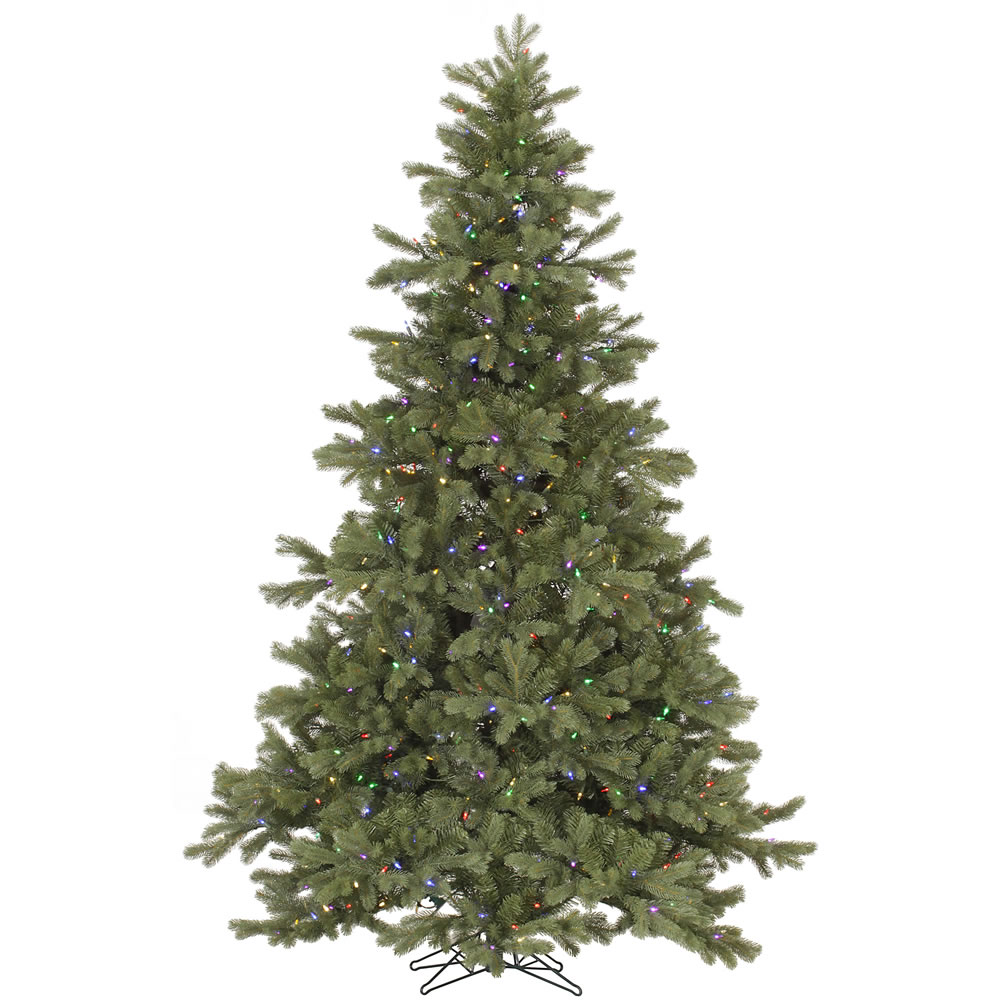 7.5 Foot Frasier Fir Artificial Christmas Tree 750 DuraLit LED M5 Italian Multi Color Mini Lights