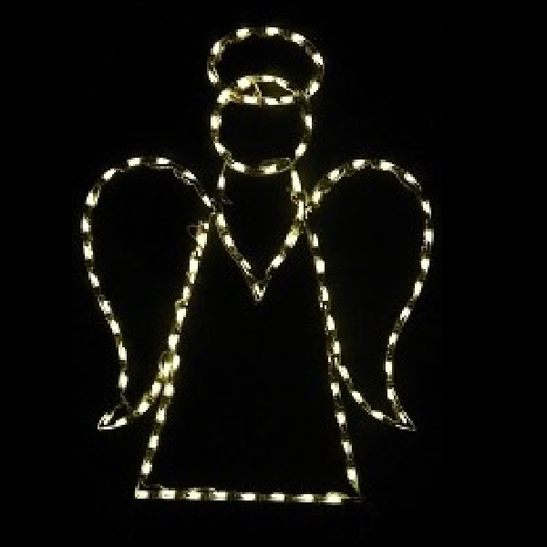 Tear Drop Angel LED Lighted Outdoor Christmas Decoration  Large