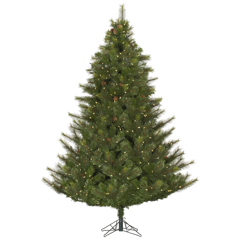 12 Foot Modesto Mixed Pine Artificial Christmas Tree 2200 LED M5 Italian Warm White Lights
