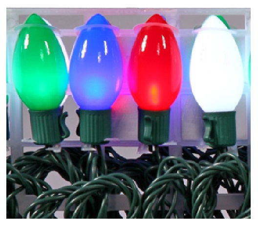 LED Christmas Lights - C9 Christmas Lights - 48 LED C9 16 Function 48 LED C9 16 Function Multi Color Christmas Light Set - LED Christmas Lights - C9 Christmas Lights - 48 LED C9 16 Function