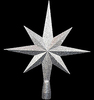 40 Inch Silver 8 Point Star Tree Topper