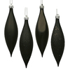 5 Inch Black Crystal Finial Ornaments - Case Of 6
