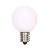 G30 Pure White Plastic LED Bulbs - E12 Base - Case Of 25