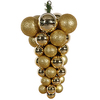 24 Inch Gold 3 Finish Grape Cluster Ornament