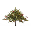 33 Inch Mixed Pine Urn Filler - 50 Clear Lights