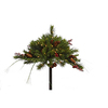 36 Inch Mixed Berry Cone Urn Filler - 100 Clear Lights