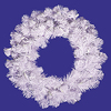 20 Inch Crystal White Spruce Wreath - Case Of 3