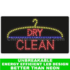 Flashing LED Lighted Dry Clean Sign