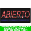 LED Lighted Flashing Abierto Sign