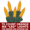 70 Light LED M5 Orange - Green Wire