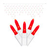 70 Red LED M5 Mini Ice Wedding Lights - White Wire