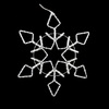 208 LED Pure White Diamond Snowflake