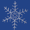 240 LED Pure White Forked Snowflake