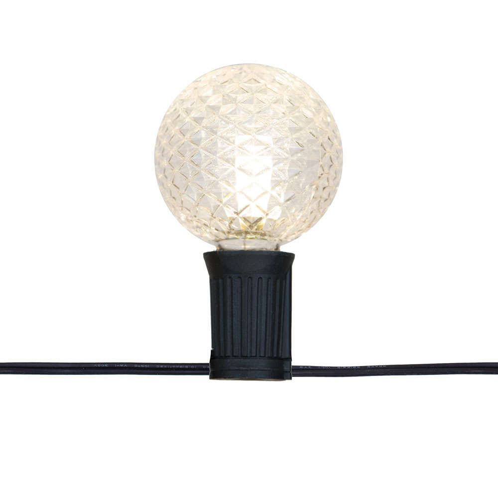 15 Light Warm White E17 G50 Faceted