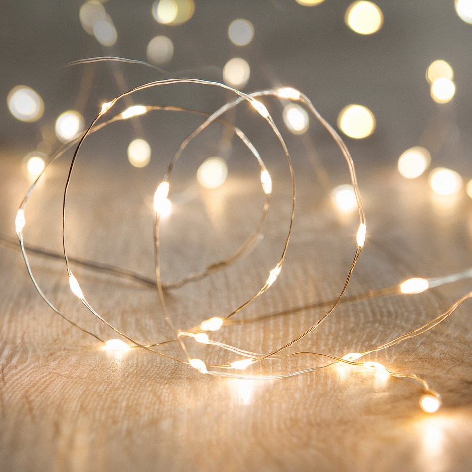 Led Christmas Lights Angel Tear 50 Battery Operated 50 Battery Operated Led Micro Fairy Angel Teardrop Warm White Silver Wire Christmas Light Set With Timer Box Of 6