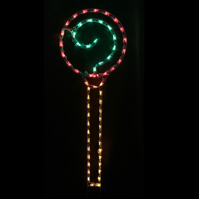 Lollipop LED Lighted Outdoor Christmas Decoration