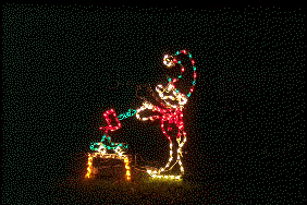 Christmastopia.com - Elf Hammering Toy Truck Animated LED Lighted Outdoor Lawn Decoration