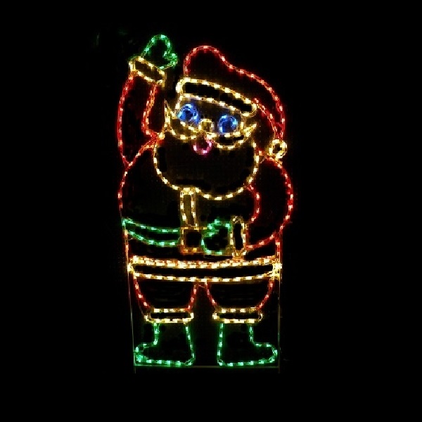 Santa Claus LED Lighted Outdoor Christmas Decoration