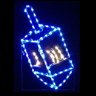 Dreidel LED Lighted Outdoor Hanukkah Decoration