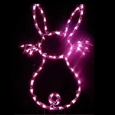 Christmastopia.com - Easter Bunny Pick Your Color! Peep LED Outdoor Lighted Easter Decoration
