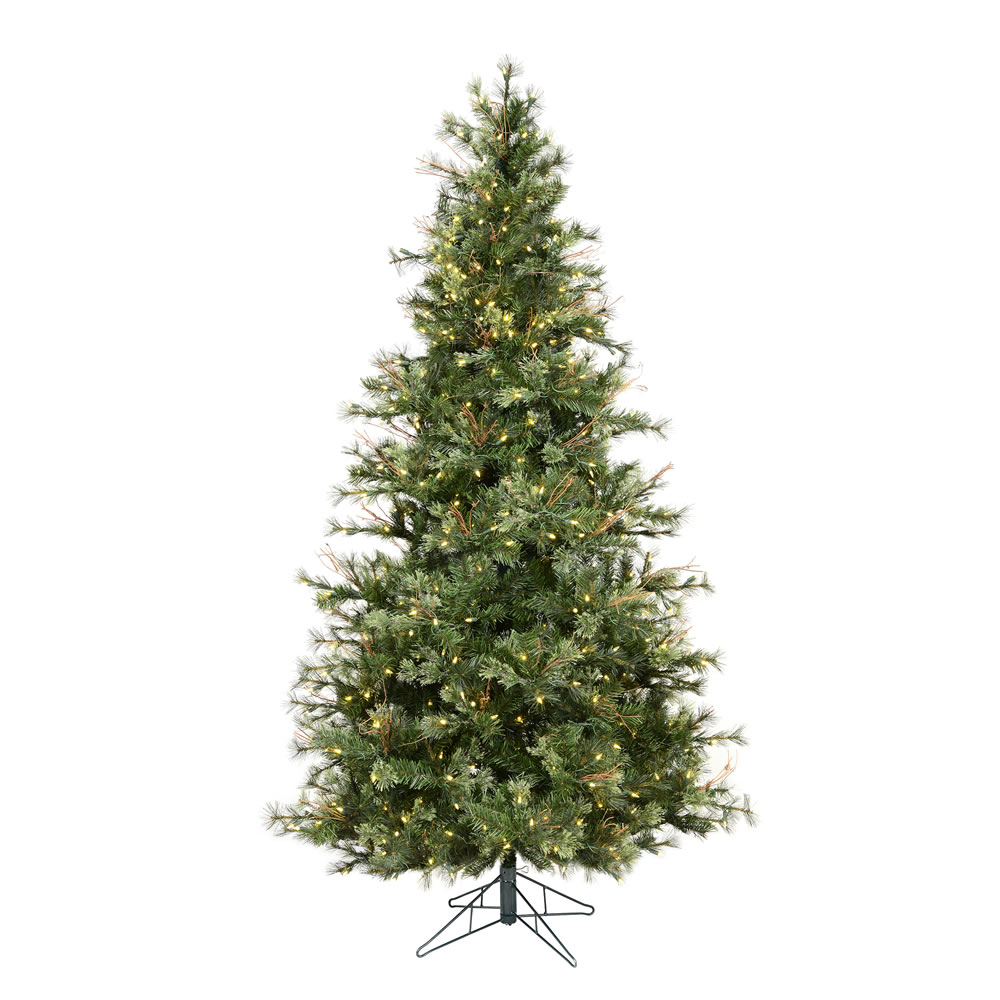 Christmastopia.com 6.5 Foot Mixed Country Pine Slim Artificial Christmas Tree 500 LED M5 Italian Warm White Mini Lights